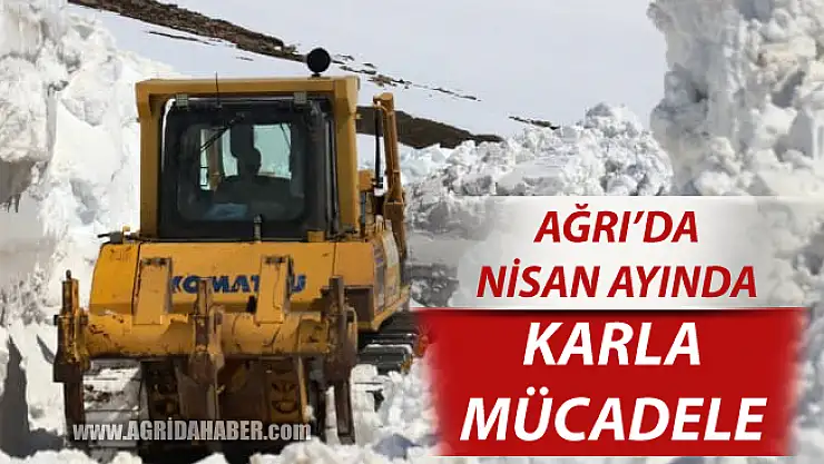 Ağrı'da Nisan Ayı Kar Temizleme Çalışmaları