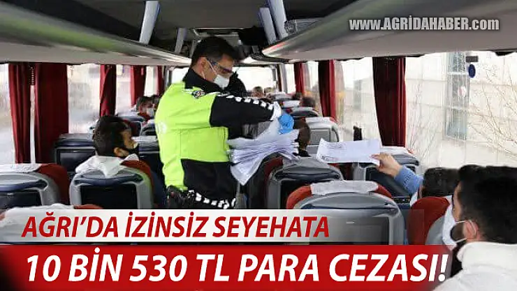 Ağrı'da Seyehat İzin Belgesi Denetimleri Sürüyor