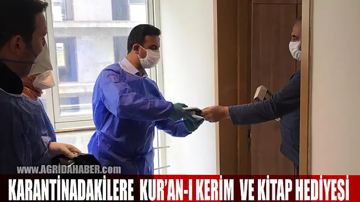 Ağrı Müftülüğü Karantinada kalanlara Kur'an-ı Kerim ve Kitap dağıttı