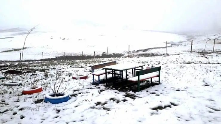 Ağrı'nın yüksek kesimler beyaza büründü!