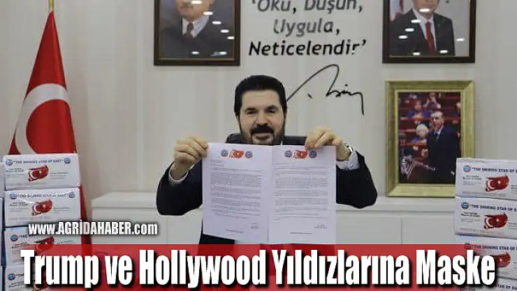 Savcı Sayan'dan Donald Trump ve Hollywood Yıldızlarına Maske