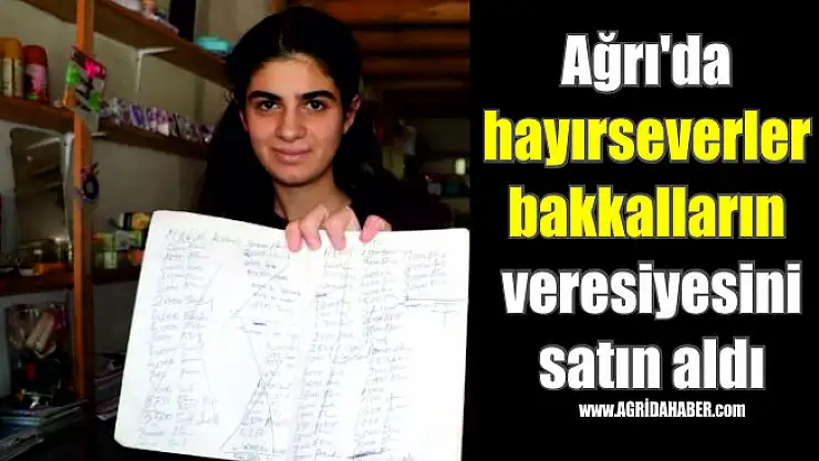 Ağrı'da hayırseverler bakkalların veresiyesini satın aldı