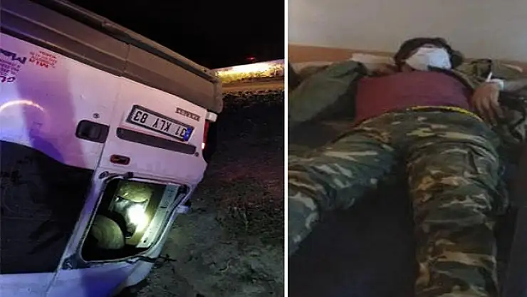 Van'da göçmenleri taşıyan minibüs kaza yaptı 1 ölü 41 yaralı