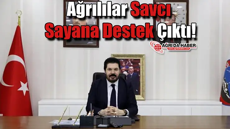 Ağrılılar Savcı Sayana Destek Çıktı!
