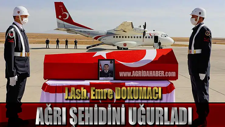 Ağrı Şehidi Jandarma Astsubay Emre Dokumacı'yı Son Yolculuğuna Uğurladı