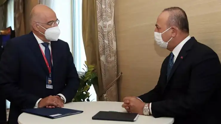 Bakan Çavuşoğlu ve Yunan Bakan Bir Arada