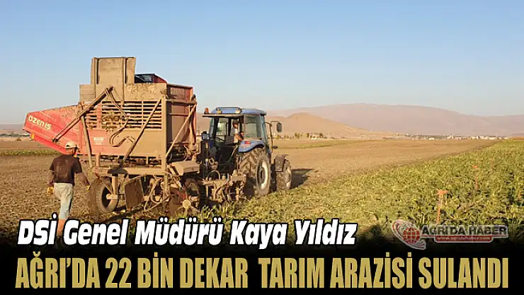 Ağrı'da Sulama Sezonu Tamamlandı