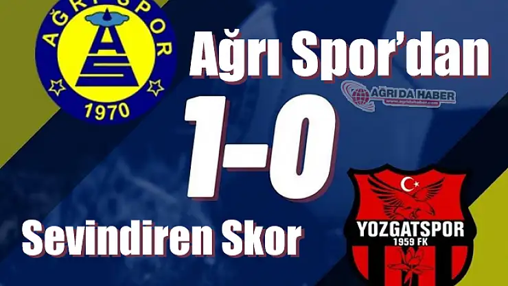 Ağrı Spor'dan Sevindiren Skor