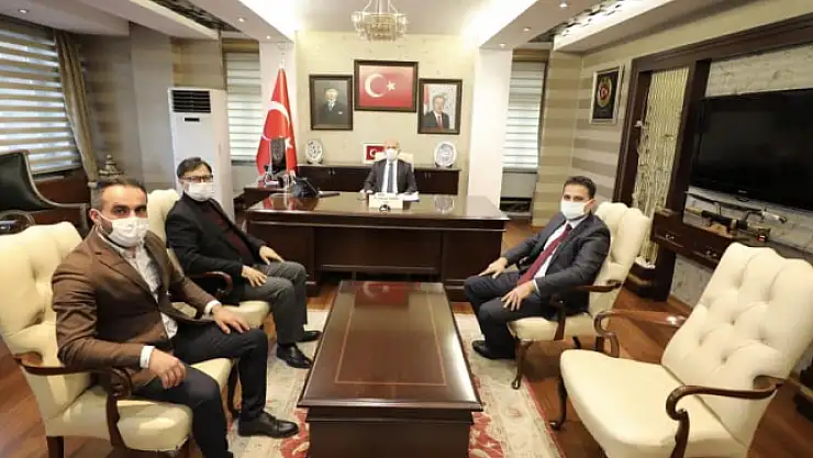Kaymakam Akpınar, Arkoz Madencilik ve Verscon Tekstil'den Vali Varol'a Ziyaret