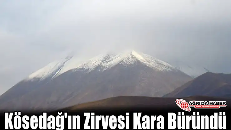 Kösedağ'ın Zirvesi Kara Büründü