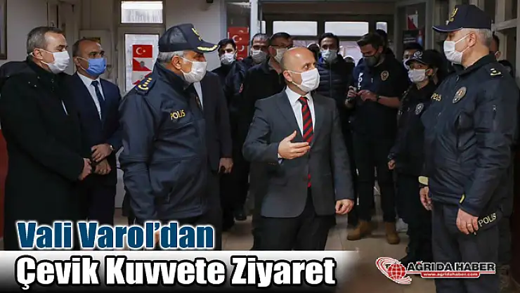 Vali Varol'dan Çevik Kuvvet Şube Müdürlüğüne Ziyaret