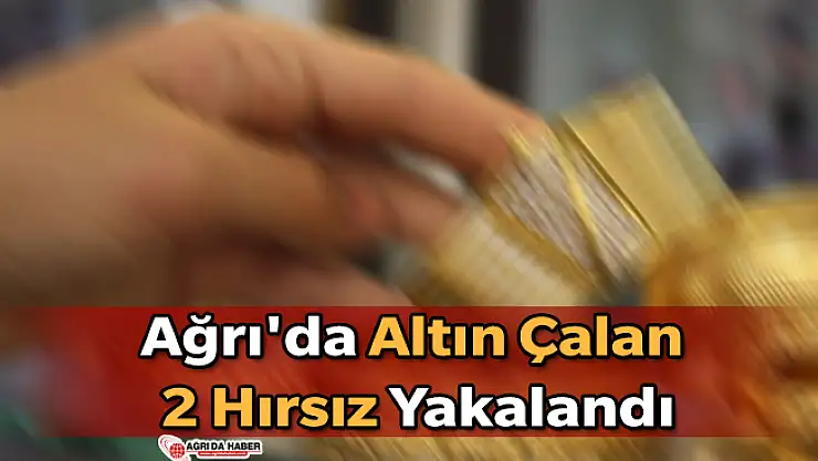 Ağrı'da Altın Çalan 2 Hırsız Yakalandı