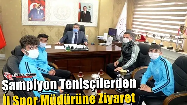 Şampiyon Tenisçilerden İl Spor Müdürüne Ziyaret