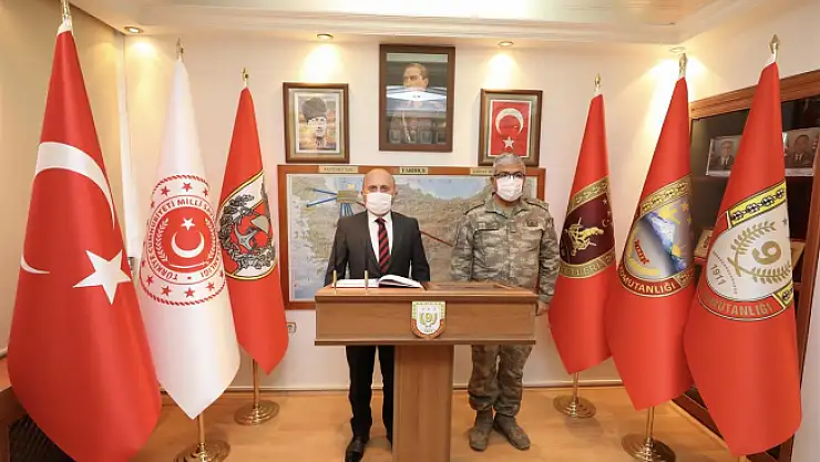 Vali Varol'dan 1'inci Mekanize Piyade Tugay Komutanlığına Ziyaret