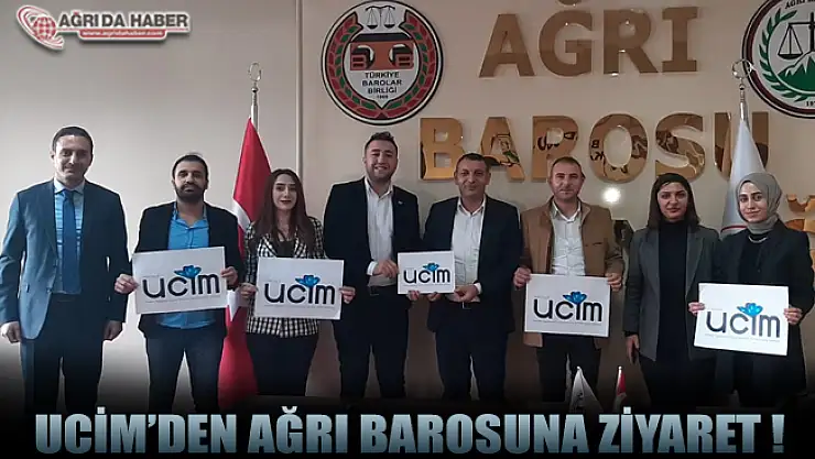 UCİM'den Ağrı Barosu Başkanı Av. Mehmet Salih Aydın'a ziyaret