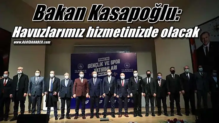 Bakan Kasapoğlu: Havuzlarımız hizmetinizde olacak