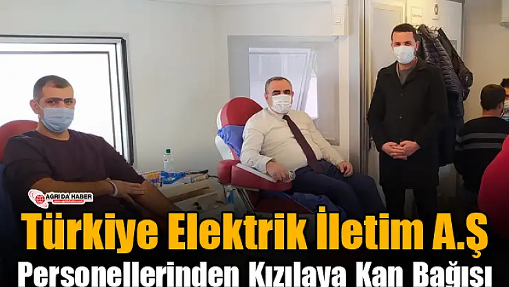 Türkiye Elektrik İletim Personellerinden Kızılaya Kan Bağışı