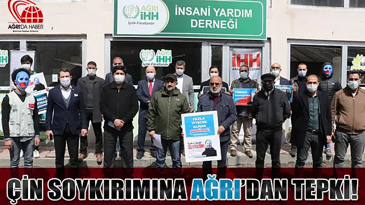Ağrı'da STK'lar Çin'in soykırımına Tepki gösterdiler