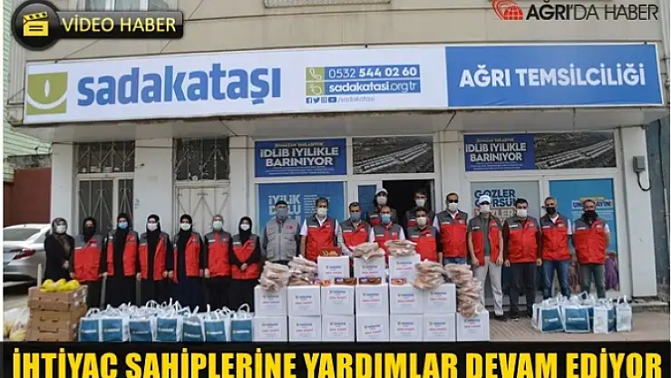 Sadakataşı Derneği Ağrı Temsilciliğinden ihtiyaç sahibi ailelere yardım
