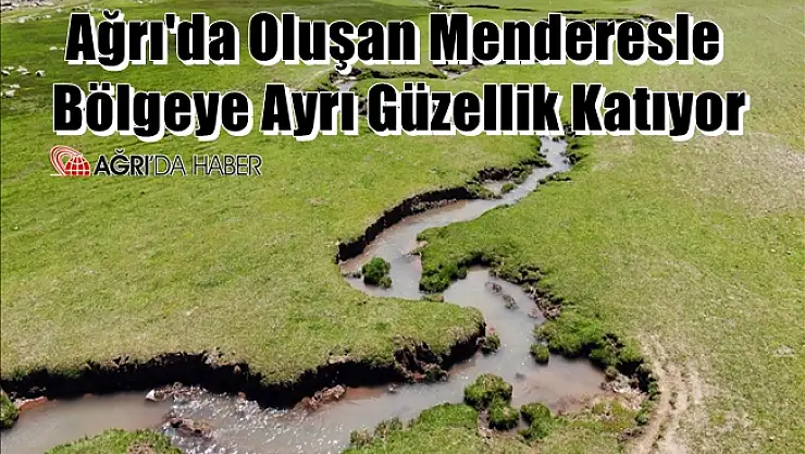 Ağrı'da Oluşan Menderesler Bölgeye Ayrı Güzellik Katıyor