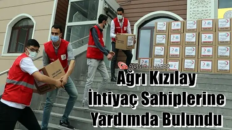 Ağrı Kızılay ve Ağrı Milli Eğitim İhtiyaç Sahiplerine Yardımda Bulundu