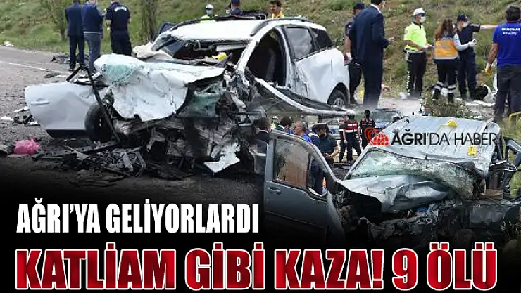 İstanbul'dan Ağrıya gelen araç kaza yaptı! 9 Ölü