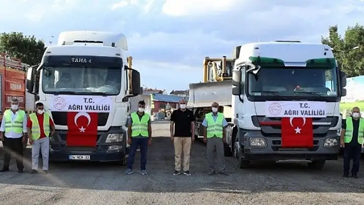 Ağrı'dan Antalya'ya Destek