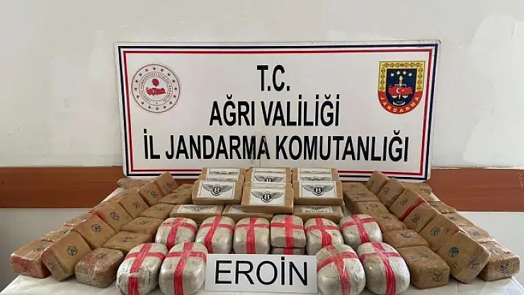 Doğubayazıt'ta 50 kilogram eroin ele geçirildi