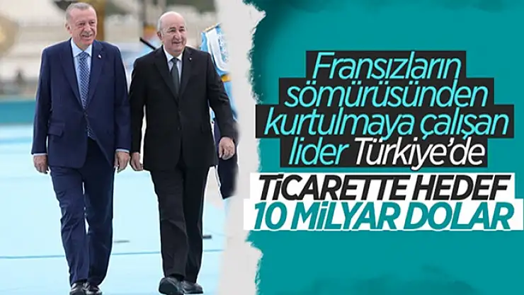 Cezayir Cumhurbaşkanı Tebbun, Ankara'da