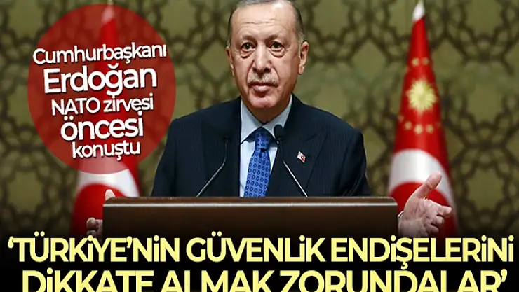 Cumhurbaşkanı Erdoğan: 'Biz NATO'nun 70 yıllık üyesiyiz ve Türkiye rastgele NATO'ya katılmış bir ülke değil'