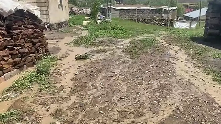 Taşlıçay'da iki köyde sel felaketi
