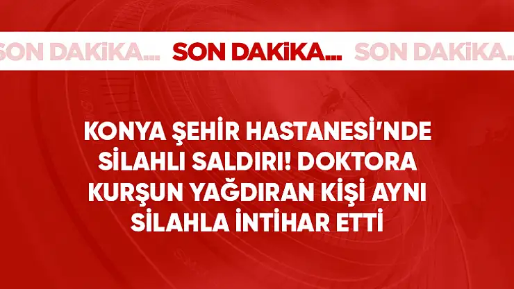 Doktoru öldüren şahıs intihar etti