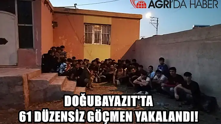 Doğubayazıt'ta 61 düzensiz göçmen yakalandı