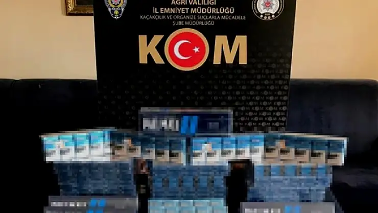 Ağrı'da çok sayıda kaçak sigara ele geçirildi!