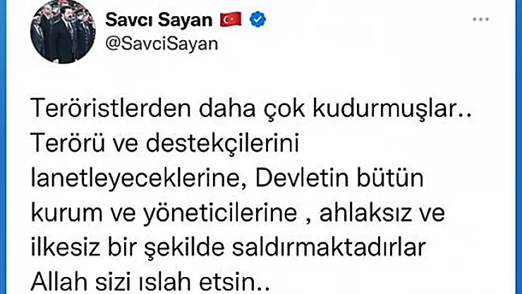 Başkan Sayan: Allah sizi ıslah etsin!