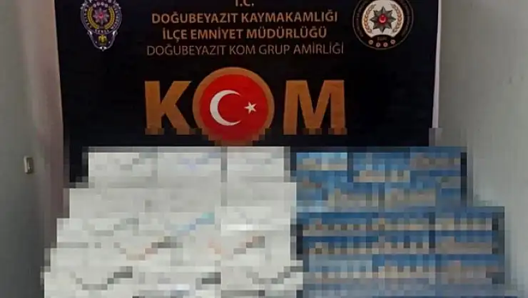Doğubayazıt'ta 27 bin paket kaçak sigara ele geçirildi