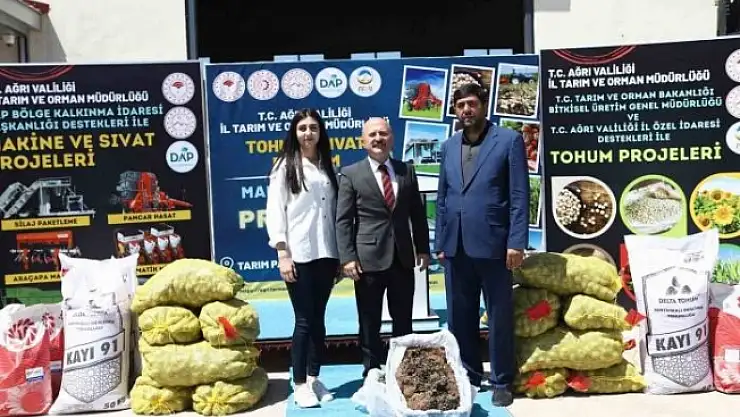 Ağrı'da Tohum-Sıvat Dağıtımı ve Makine Tanıtım Töreni