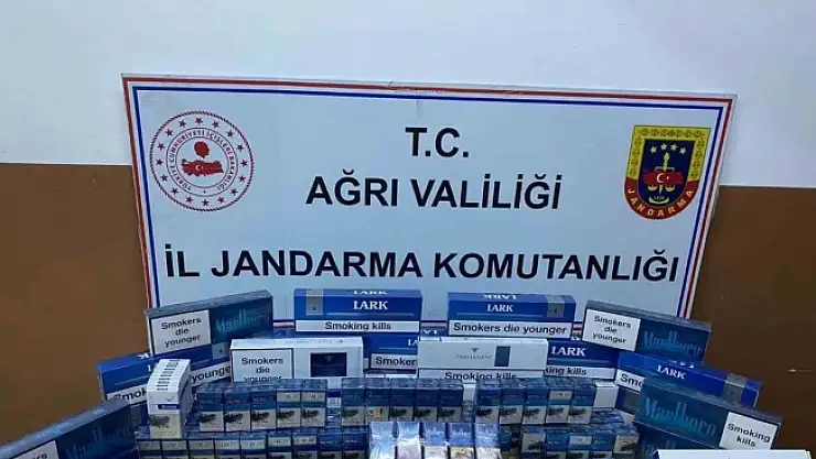 Ağrı'da kaçak yakıt ve sigara ele geçirildi