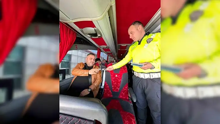 Ağrı'da yolculara kemer takma konusunda bilgilendirme yapıldı