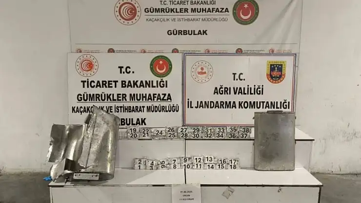 Ağrı Gürbulak Gümrük Sahası'nda 11 Kilo 633 Gram Eroin Ele Geçirildi