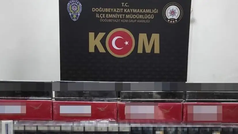 Doğubayazıt'ta bin 380 paket kaçak sigara ele geçirildi!