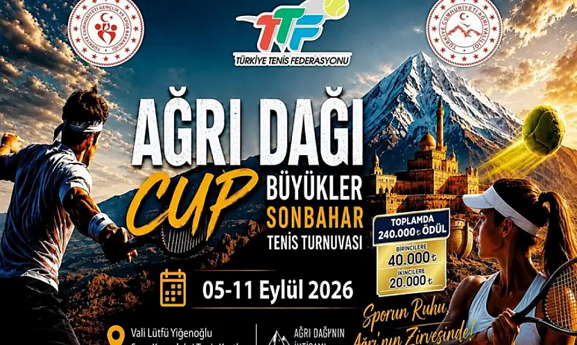 Ağrı'da Tenis Heyecanı Başlıyor 81 İlden 180 Sporcu Ağrı Dağı Cup İçin Ter Dökecek